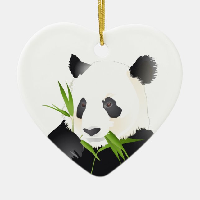 Ornamento De Cerâmica Urso de panda (Frente)