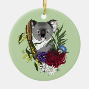 Ornamento De Cerâmica Urso Koala