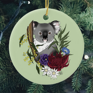 Ornamento De Cerâmica Urso Koala