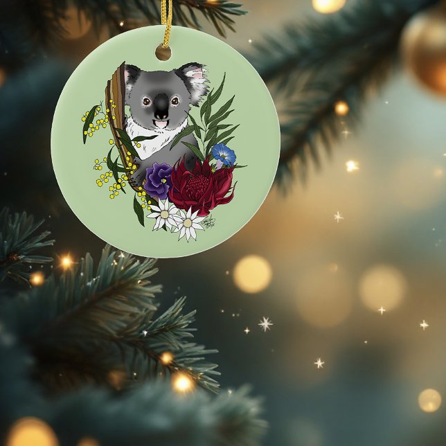 Ornamento De Cerâmica Urso Koala (Criador carregado)
