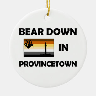 Ornamento De Cerâmica Urso para baixo em Provincetown
