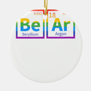 Ornamento De Cerâmica Urso Periódico de Gay Urso de Mesa LGBT Orgulho Ar