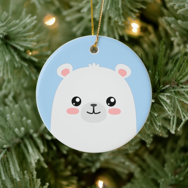 Ornamento De Cerâmica Urso polar (Árvore)