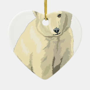 Ornamento De Cerâmica Urso polar peluches