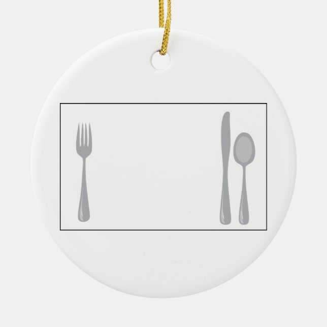 Ornamento De Cerâmica Utensílios (Frente)