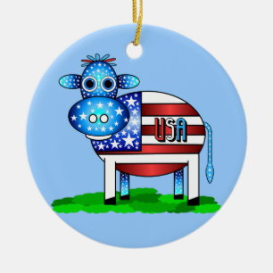 Ornamento De Cerâmica vaca