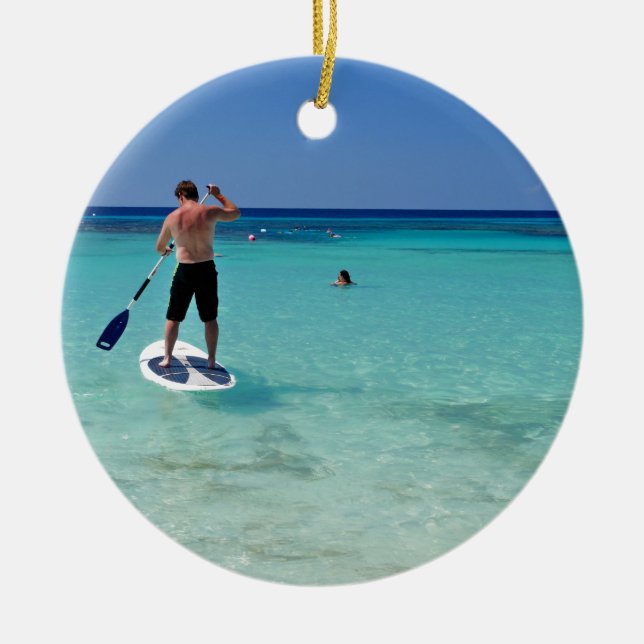 Ornamento De Cerâmica Vacation.JPG (Frente)