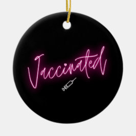 Ornamento De Cerâmica Vacinada Moderna Caligrafia Moderna, Menina Legal