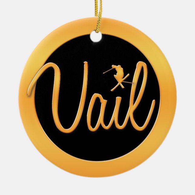 Ornamento De Cerâmica Vail (Frente)