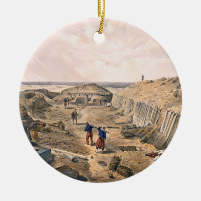 Ornamento De Cerâmica Vala do bastião du Esteira, placa 'de Seat (Frente)