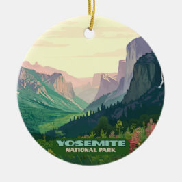 Ornamento De Cerâmica Vale do Parque Nacional de Yosemite, Meia Dome