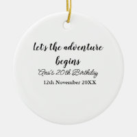 vamos começar a aventura 20º aniversário adicionar