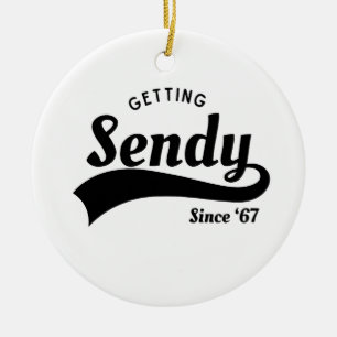 Ornamento De Cerâmica Vamos Ficar Sendy Mason 67 Meme Vintage 