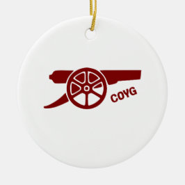 Ornamento De Cerâmica Vamos Gunners COYG