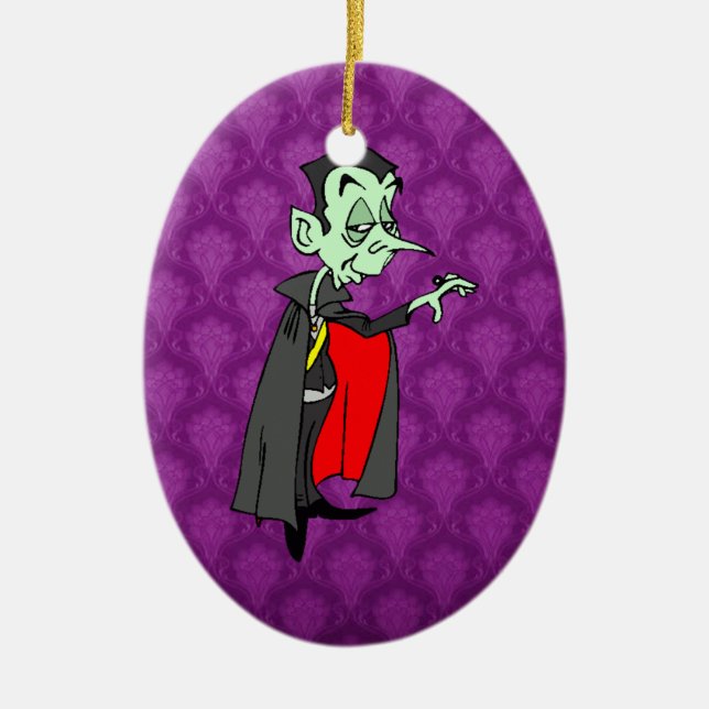 Ornamento De Cerâmica Vampiro (Frente)