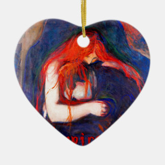 Ornamento De Cerâmica Vampiro Edvard Munch