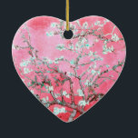 Ornamento De Cerâmica Van Gogh Almond Blossomo Azul Rosa<br><div class="desc">Artista: Vincent Van Gogh Título: Almond Blossoms alterou a cor em 2 doces4wordsDesigns Almond Blossomas,  Vincent Van Gogh,  Van Gogh,  impressionismo,  clássico,  arte,  trabalho de arte,  flores,  floral,  rosa,  azul</div>