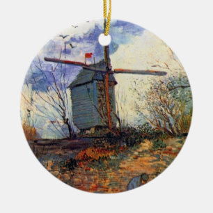 Ornamento De Cerâmica Van Gogh - O Moinho De La Galette