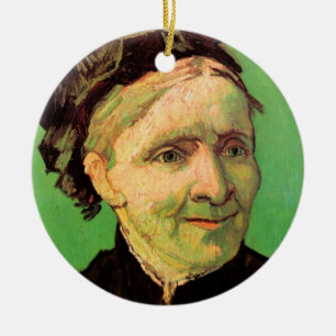 Ornamento De Cerâmica Van Gogh; Retrato da Mãe do Artista, Arte Antiga