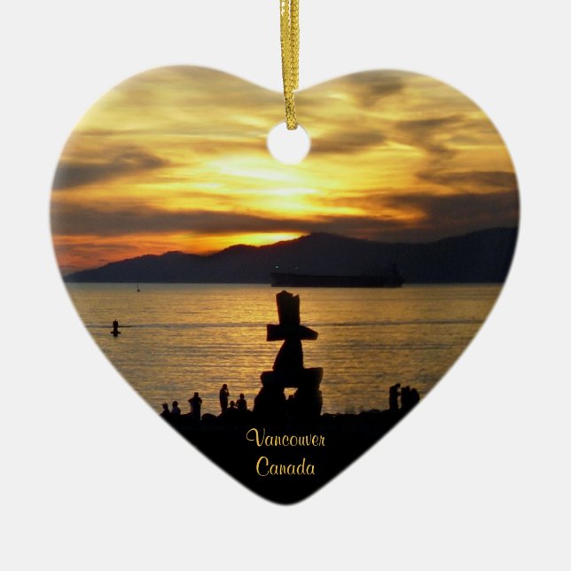 Ornamento De Cerâmica Vancouver Canada Ornament Vancouver Souvenirs (Frente)