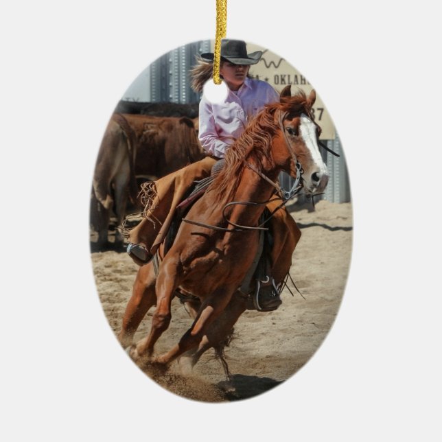 Ornamento De Cerâmica vaqueira (Frente)