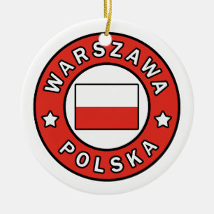 Ornamento De Cerâmica Varsóvia Polska