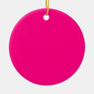 Ornamento De Cerâmica Vazio de Tendência Brilhante de Cor Rosa Quente S