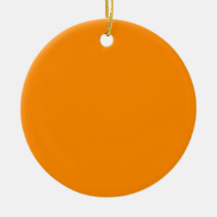 Ornamento De Cerâmica Vazio Modelo personalizado cor laranja puro e clar