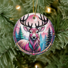 Ornamento De Cerâmica Veado, Buck Cerâmica Decorativa Vidro Apanhado