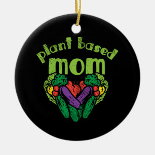 Ornamento De Cerâmica Vegan - Mãe Baseada em Plantas