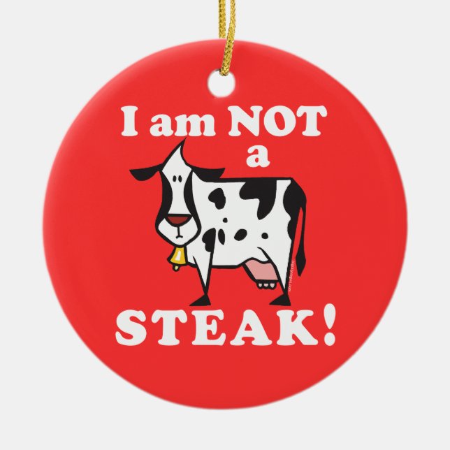 Ornamento De Cerâmica Vegan Ornaments (Frente)