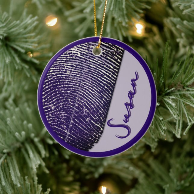 Ornamento De Cerâmica VegasRae - Memorial Imprimido (Árvore)