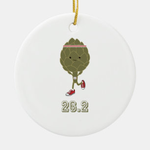 Ornamento De Cerâmica Veggie Runner 26.2