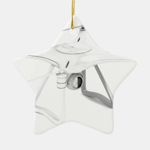 Ornamento De Cerâmica Veículo aéreo 2não pilotado (zangão)