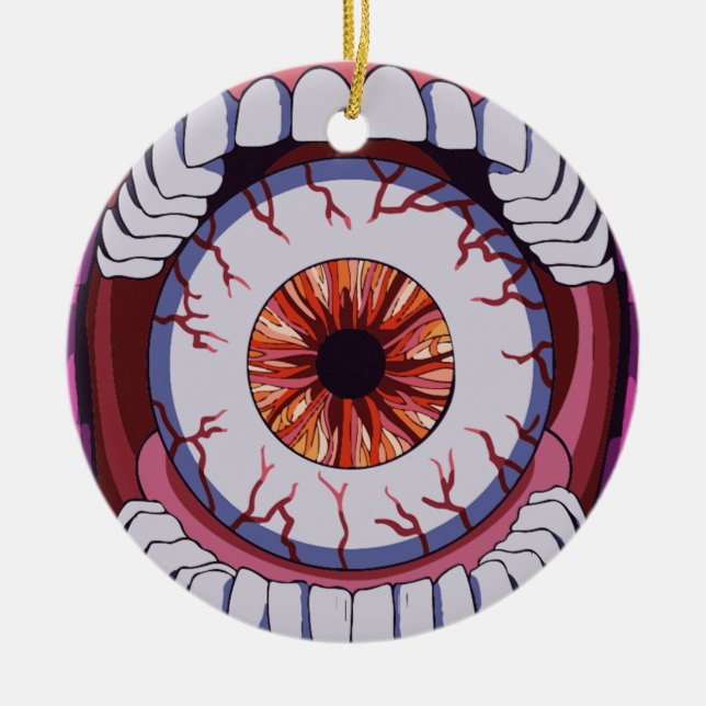 Ornamento De Cerâmica Veja o que você diz (Frente)