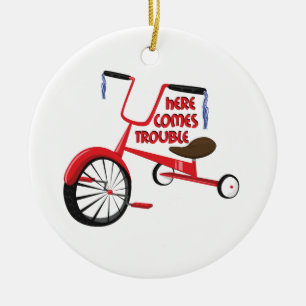 Ornamento De Cerâmica Vem aqui o problema