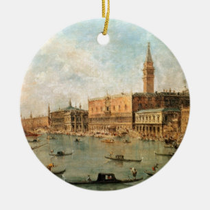 Ornamento De Cerâmica Veneza: O palácio e o Molo do Doge dos vagabundos