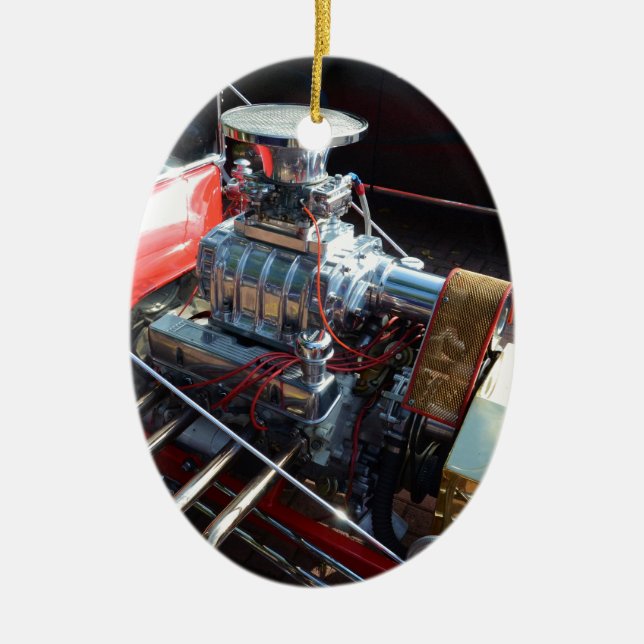 Ornamento De Cerâmica Ventilador V8 (Frente)