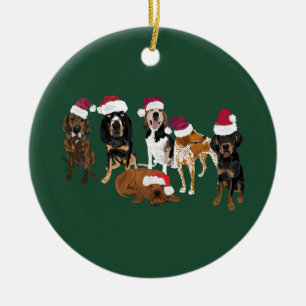Ornamento De Cerâmica Verde de Papai Noel