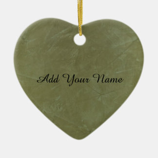 Ornamento De Cerâmica Verde sólido