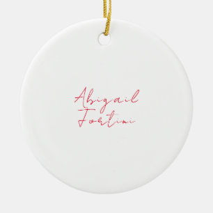 Ornamento De Cerâmica Vermelho branco mínimo profissional moderno