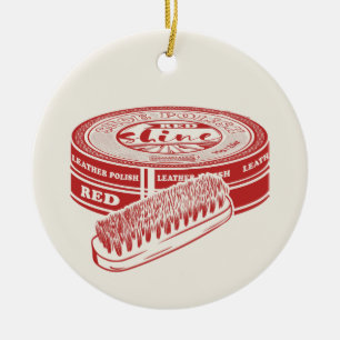 Ornamento De Cerâmica Vermelho calçado
