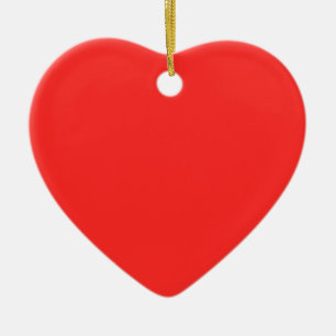 Ornamento De Cerâmica VERMELHO liso: Compre VAZIO ou adicione a IMAGEM