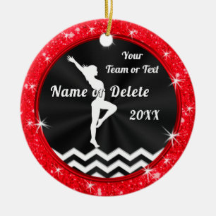 Ornamento De Cerâmica Vermelho, Preto, Branco, Personalizado, Presentes