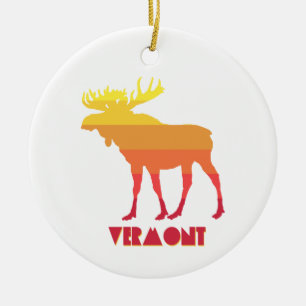Ornamento De Cerâmica Vermont Moose