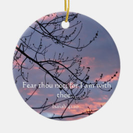 Ornamento De Cerâmica Verso da bíblia do 41:10 de Isaiah