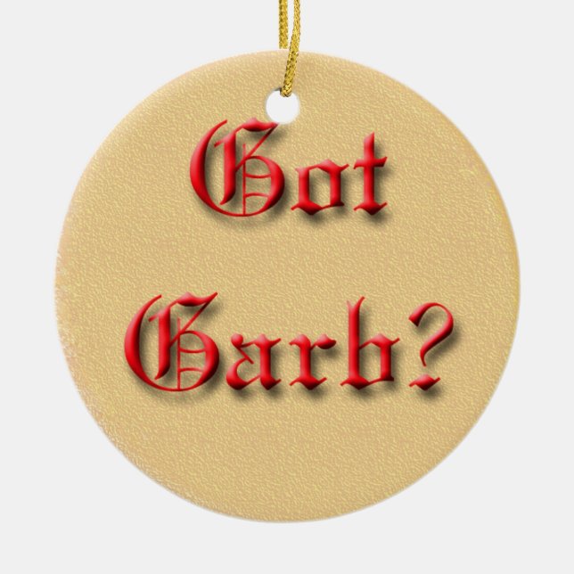 Ornamento De Cerâmica Vestidura obtida? (Frente)