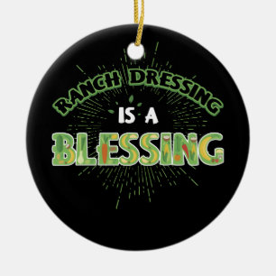 Ornamento De Cerâmica Vestir Rancho É Bênção Do Vegan Vegetariano Legal