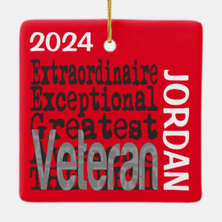 Ornamento De Cerâmica Veteran Extraordinaire CUSTOM