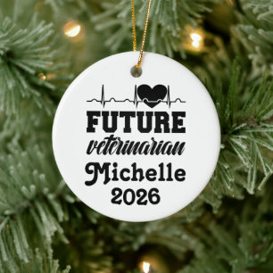 Ornamento De Cerâmica Veterinário Futuro Personalizado